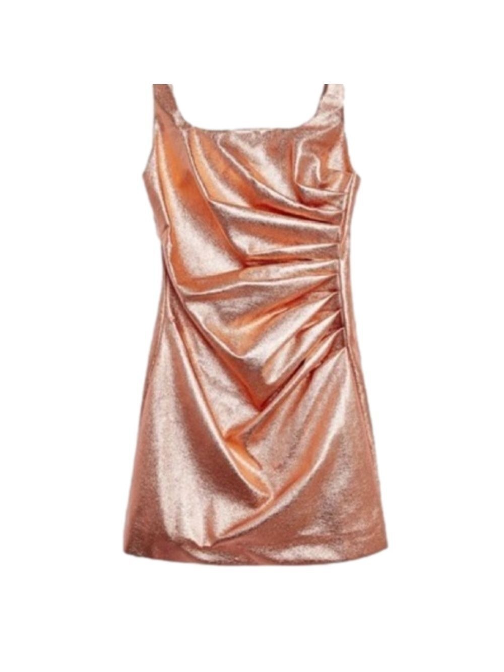 TOPSHOP Gorgeous Sexy Rosegold Mini Dress, Size 0. NWOT! - Picture 2 of 5